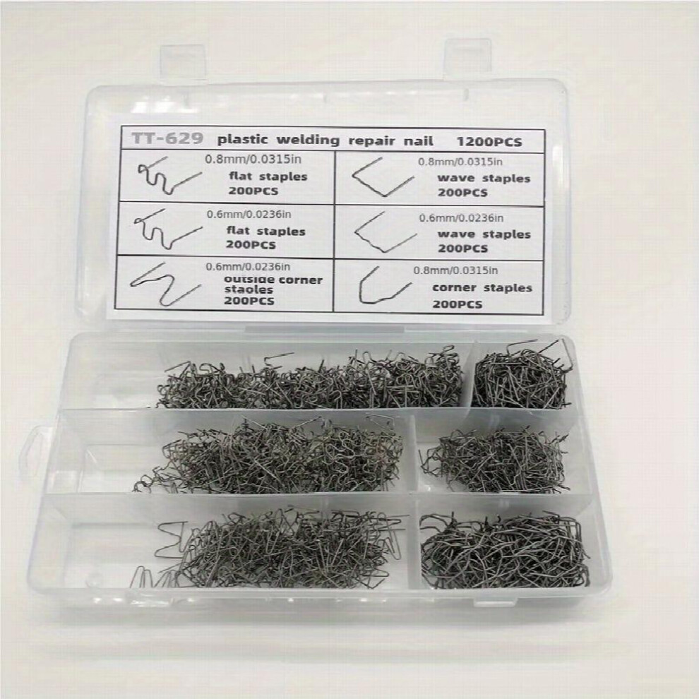 600pcs Car Bumper Plastic Repair Machine Welding Nail Welding Gun Welding Wire Big Wave Welding Nail Patch-image-OPC-PFJ9B68-NEW