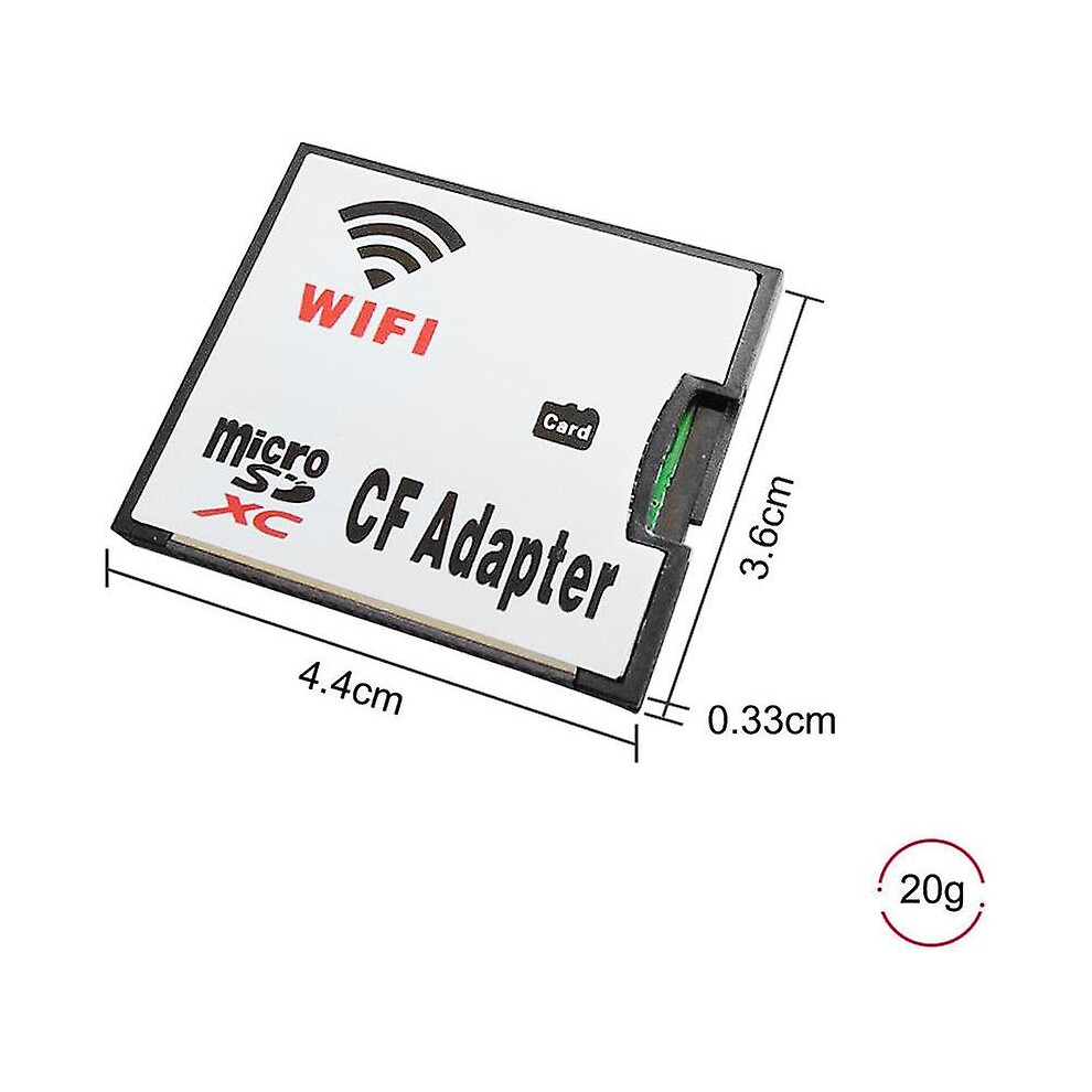 Micro Sd Card Tf To Wifi Cf Compactflash Memory Card Adapter For Dslr Camera 9372166117702