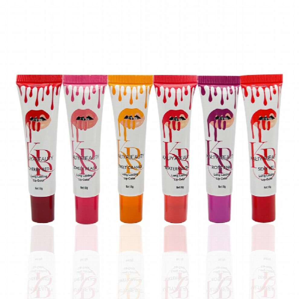 6PCS Peel Off Liquid Lipstick Set Waterproof Long Lasting Lip Gloss Long Lasting Lip Stain For Beauty Makeup-image-OPC-PFJ9HPB-NEW