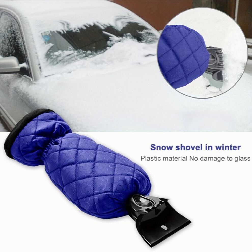 Car Windscreen Snow Scraper Warm Glove Auto Winter Windshield Ice Remover Shovel Window Glass Frost Removal Tool 885682506312