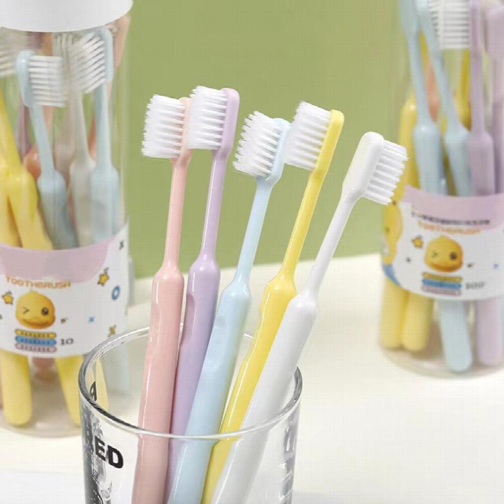 10pcs Family Pack Eco Friendly Toothbrush Soft Bristles Toothbrush For Adults Toothbrushes For Sensitive Gums And Teeth Travel Carry-image-OPC-PFJ9KPT-NEW
