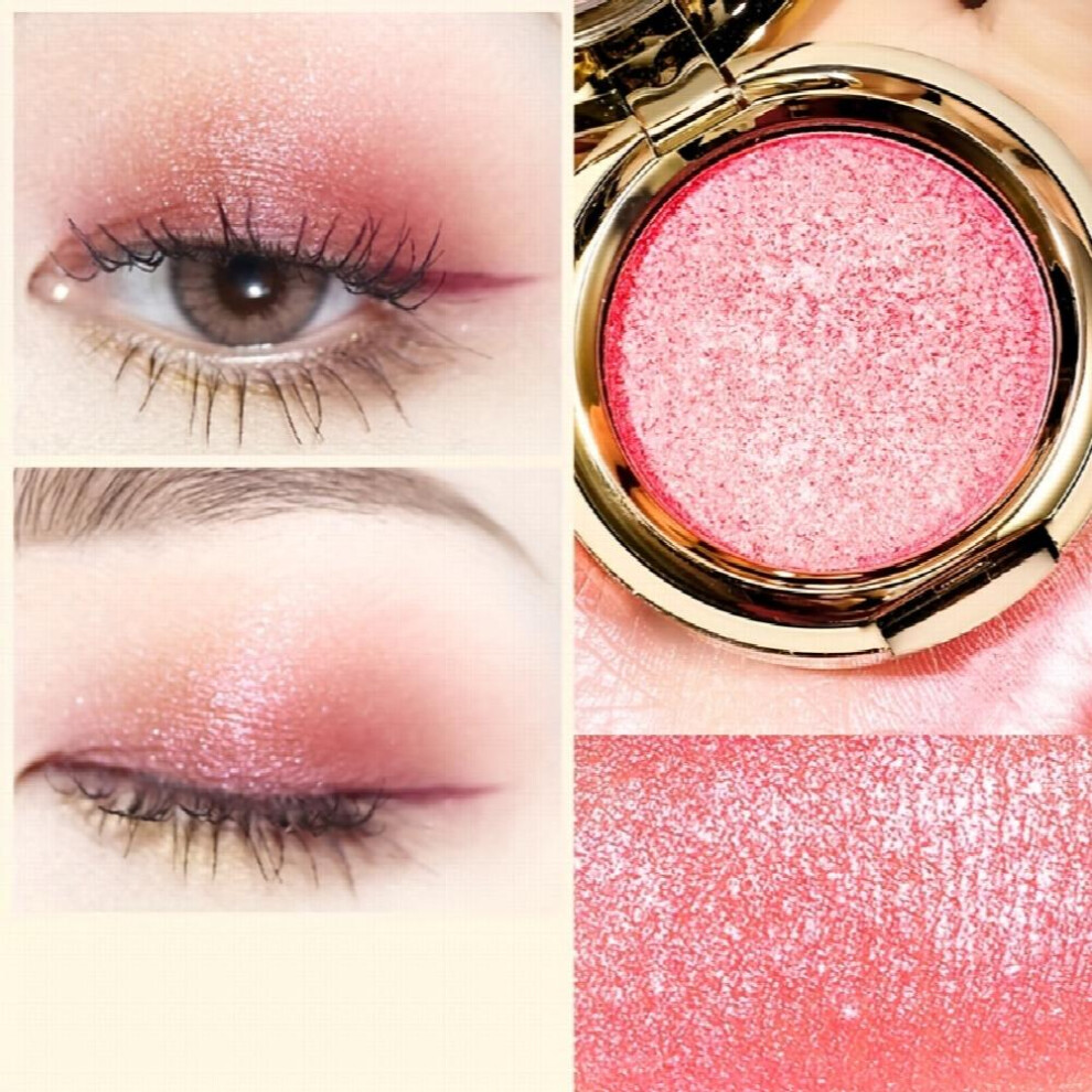 Multicoloured Monochrome Eyeshadow Powder Pearly Sparkle Pink Brown Pumpkin Eyeshadow Powder Long Lasting Makeup Holding