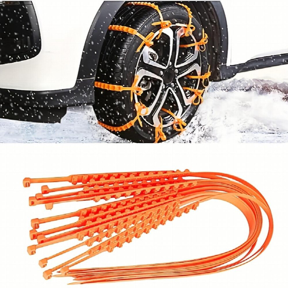 12pcs Universal Snow Chain Wheel Tie Car Tire Chain Winter Snow Chain Non slip Plastic Snow Chain-image-OPC-PFJ9MXZ-NEW