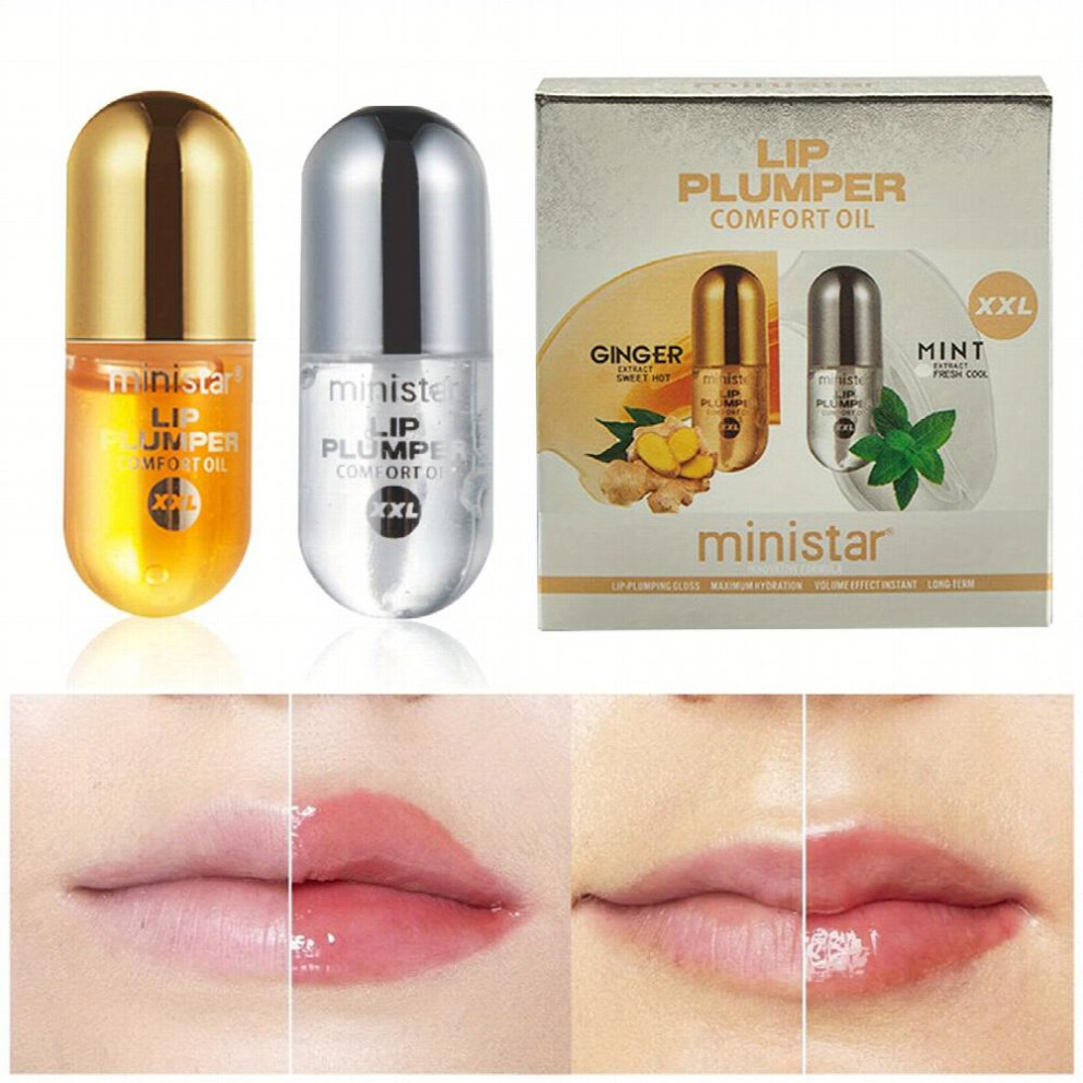 2PCS Lip Maximizer Moisturizing Lip Plumping Gloss Golf Lip Enhance Plumper Lip Long Lasting Hydrating Fade Lip Lines-image-OPC-PFJ9PFY-NEW