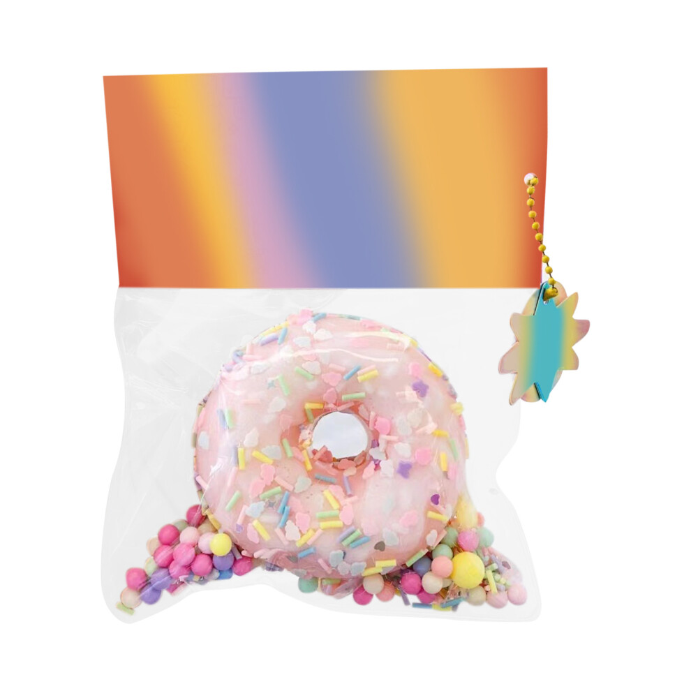 Cake Slow Rebound Pinch Decompression Vent Slow Rising Pink Doughnut Shaped Fun Squishy Toy For Christmas Gift-image-OPC-PFJ9R8N-NEW