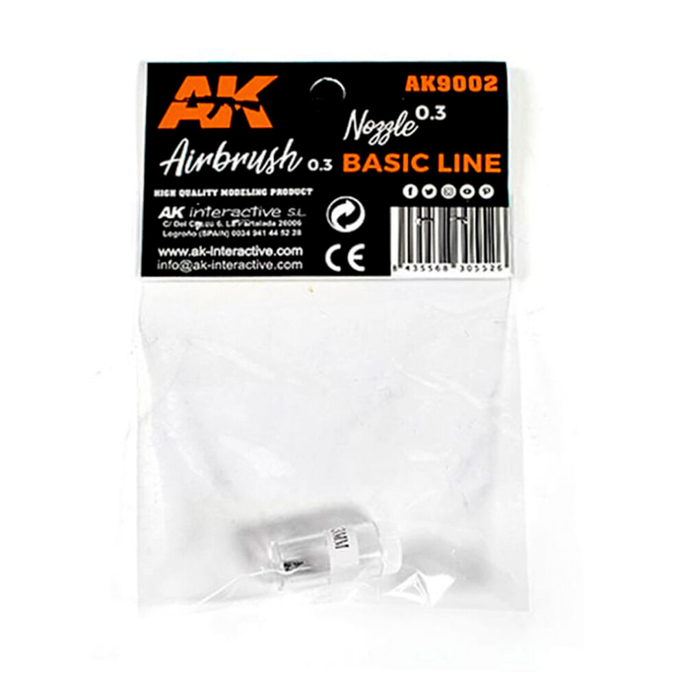 Ak Interactive 9002 Nozzle (Airbrush Basic Line 0.3) Size 0.3