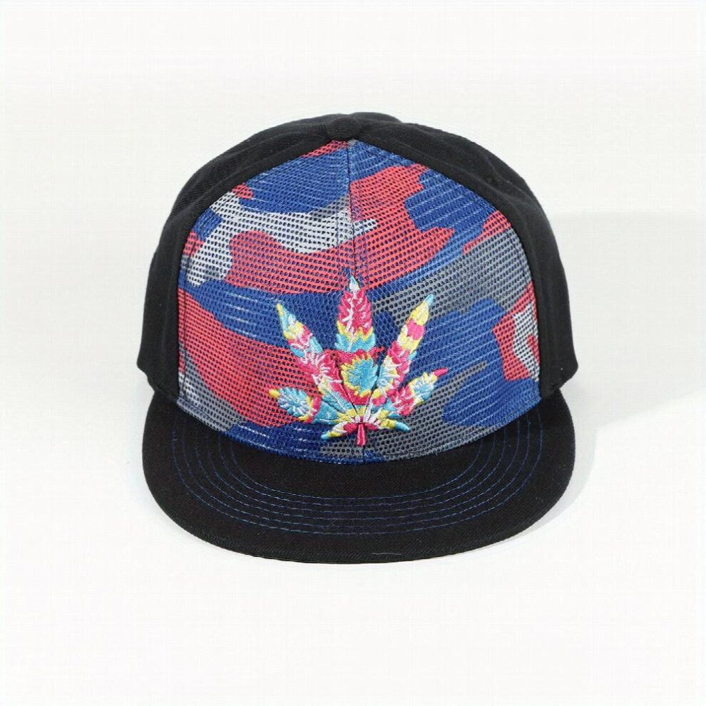 Colorful Leaf Embroidery Baseball Cap Lightweight Block Snapback Hats Women Sunscreen Sports Dad Hat-image-OPC-PFJ9SWN-NEW