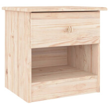 vidaXL Bedside Cabinet Nightstand Bed Table Bed Cabinet ALTA Solid Wood Pine