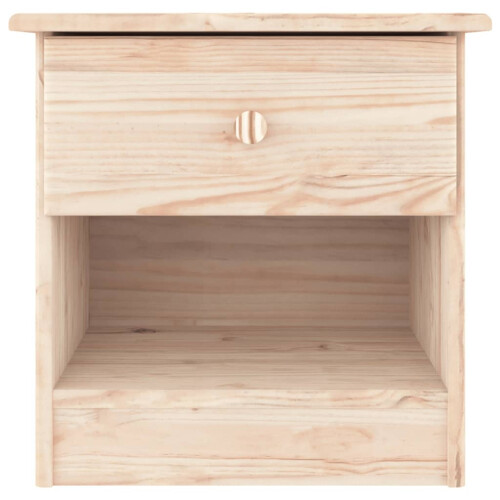 VidaXL vidaXL Bedside Cabinet Nightstand Bed Table Bed Cabinet ALTA Solid Wood Pine 1