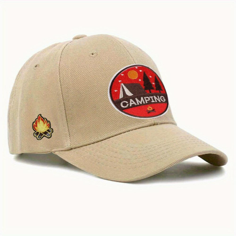 Campfire Embroidery Peaked Cap Soft Top Summer Multicolor Hat Head Eagle Mens Peaked Cap Street Sunshade Sun Protection Baseball Cap-image-OPC-PFJ9WHD-NEW