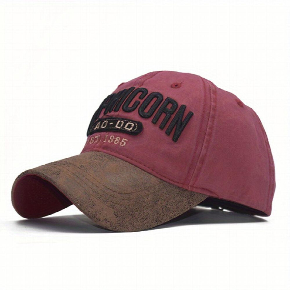 Letter Embroidery Vintage Baseball Cap Washed Distressed Denim Dad Hat Classic Hip Hop Sunscreen Sports Hats