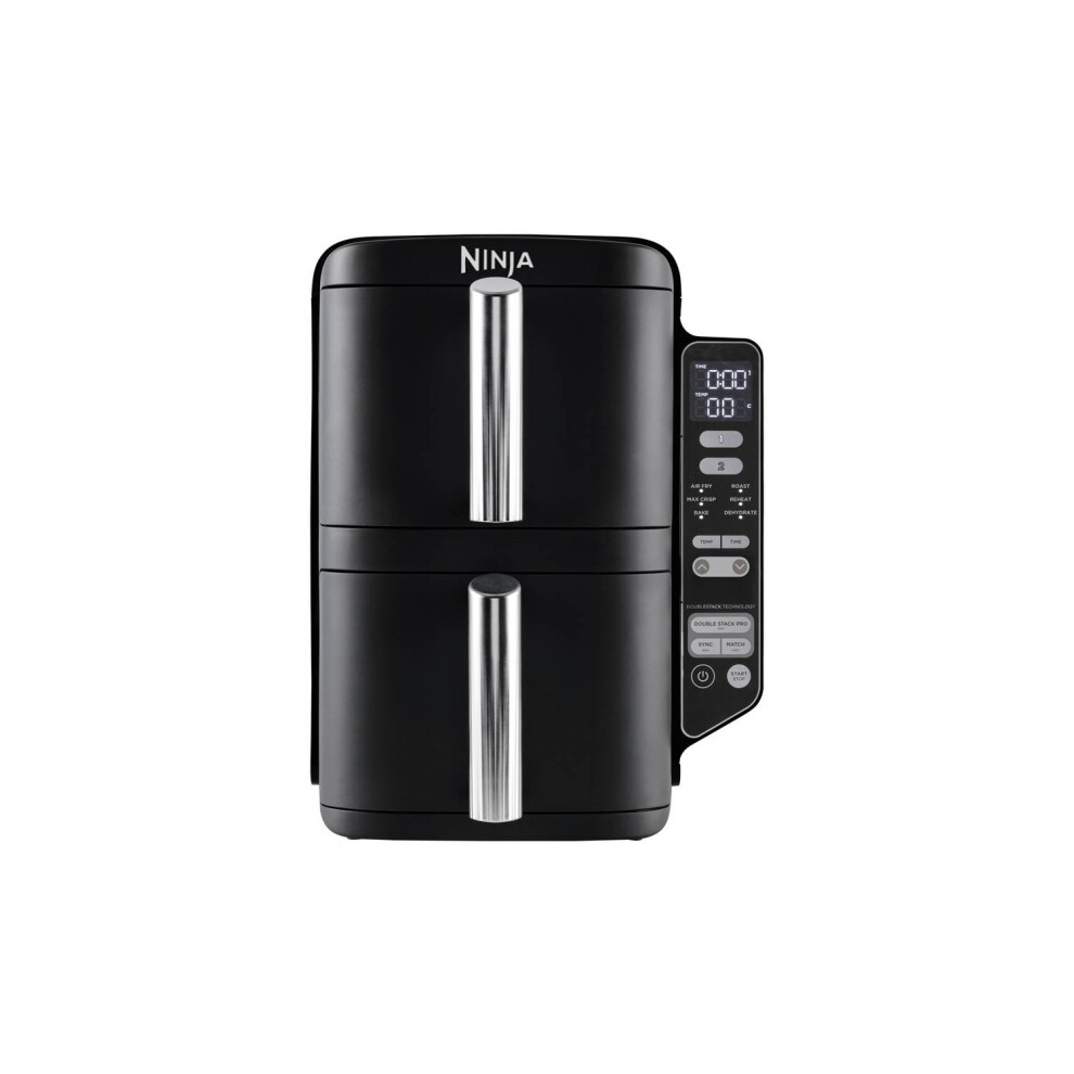 Ninja Double Stack SL300UK 7.6L Air Fryer - Black