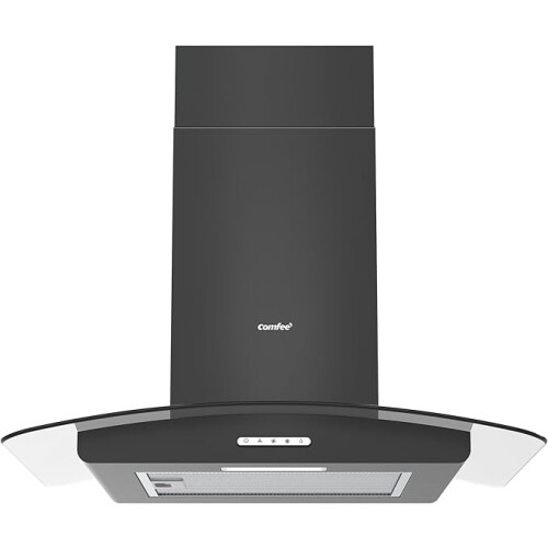 Living And Home 60cm Chimney Cooker Range Hood Kitchen Extractor with 3-Speed Modes