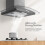 Living And Home 60cm Chimney Cooker Range Hood Kitchen Extractor with 3-Speed Modes 3