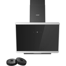 60CM Wall-mounted 3-Speed Angled Range Hood with Touch Screen