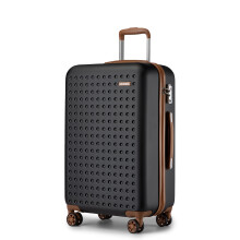(24 inch) Black Color 13/20/24/28Inch ABS Hard Shell Suitcase With TSA Lock
