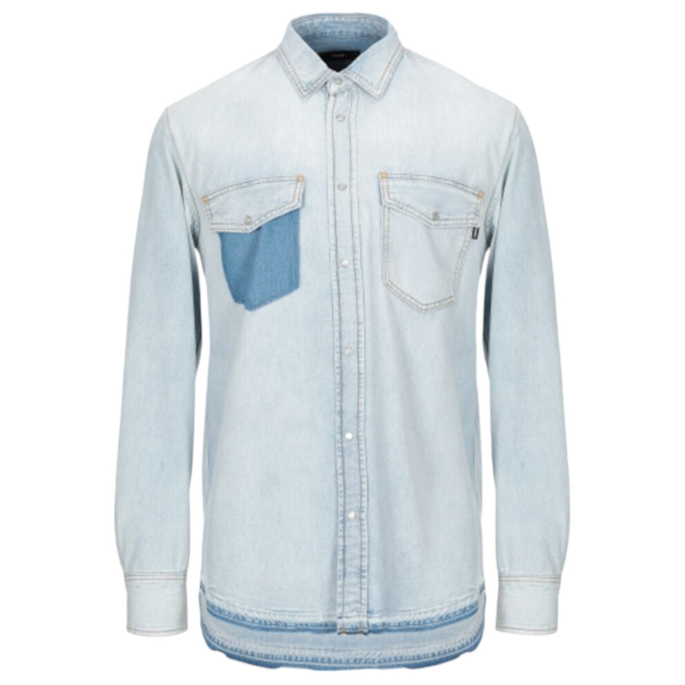 (L) DIESEL D Rooke Chemise 0GARU Mens Denim Shirt