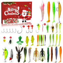 (780A) Fishing Lure Xmas Advent Calendar Holiday 24 Piece Gift Christmas