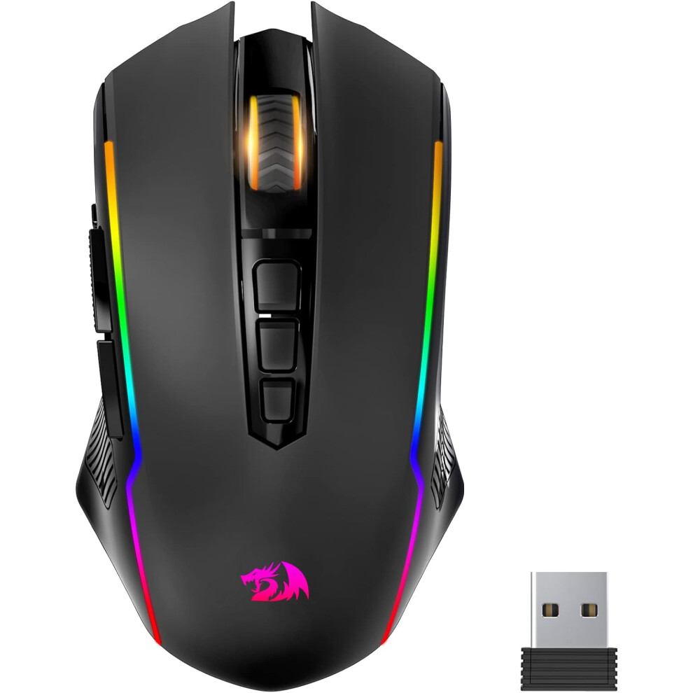 Redragon Gaming Mouse, Wireless Gaming Mouse with 9 Programmable