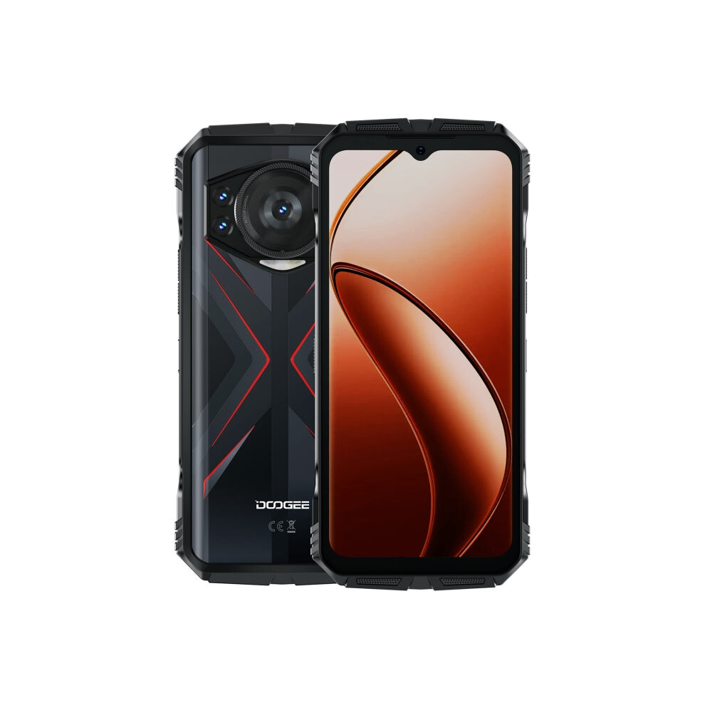 Doogee S118 Rugged Phone, 8Gb+512Gb, 6.58 Inch Android 14 Mediatek Helio G99 Octa Core, Network: 4G, Otg, Nfc(Black ) Red 740441809175