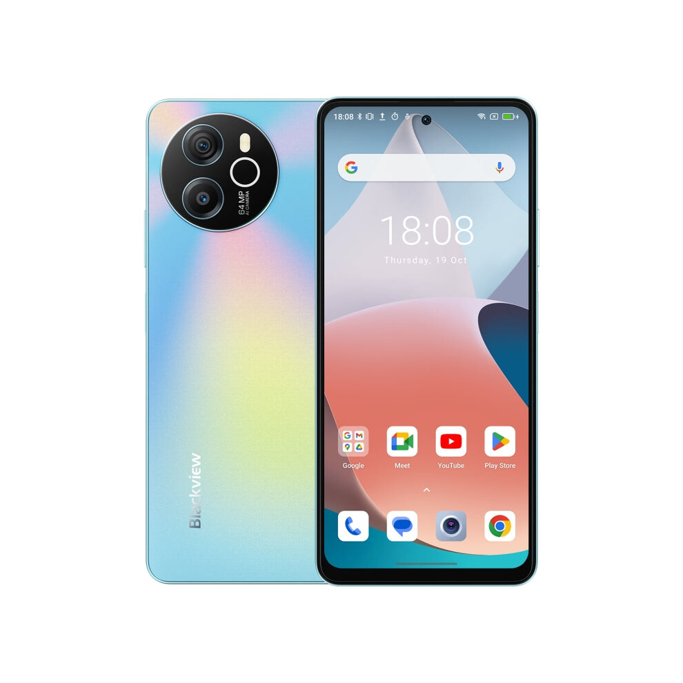 Blackview Shark 8, 8Gb+256Gb, Fingerprint Identification, 6.78 Inch Android 13 Mtk6789 Helio G99 Octa Core Up To 2.2Ghz, Network: 4G, Otg(Galaxy ) Blue