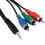 1.5m Jack 3.5mm RGB Component Video Cable 4