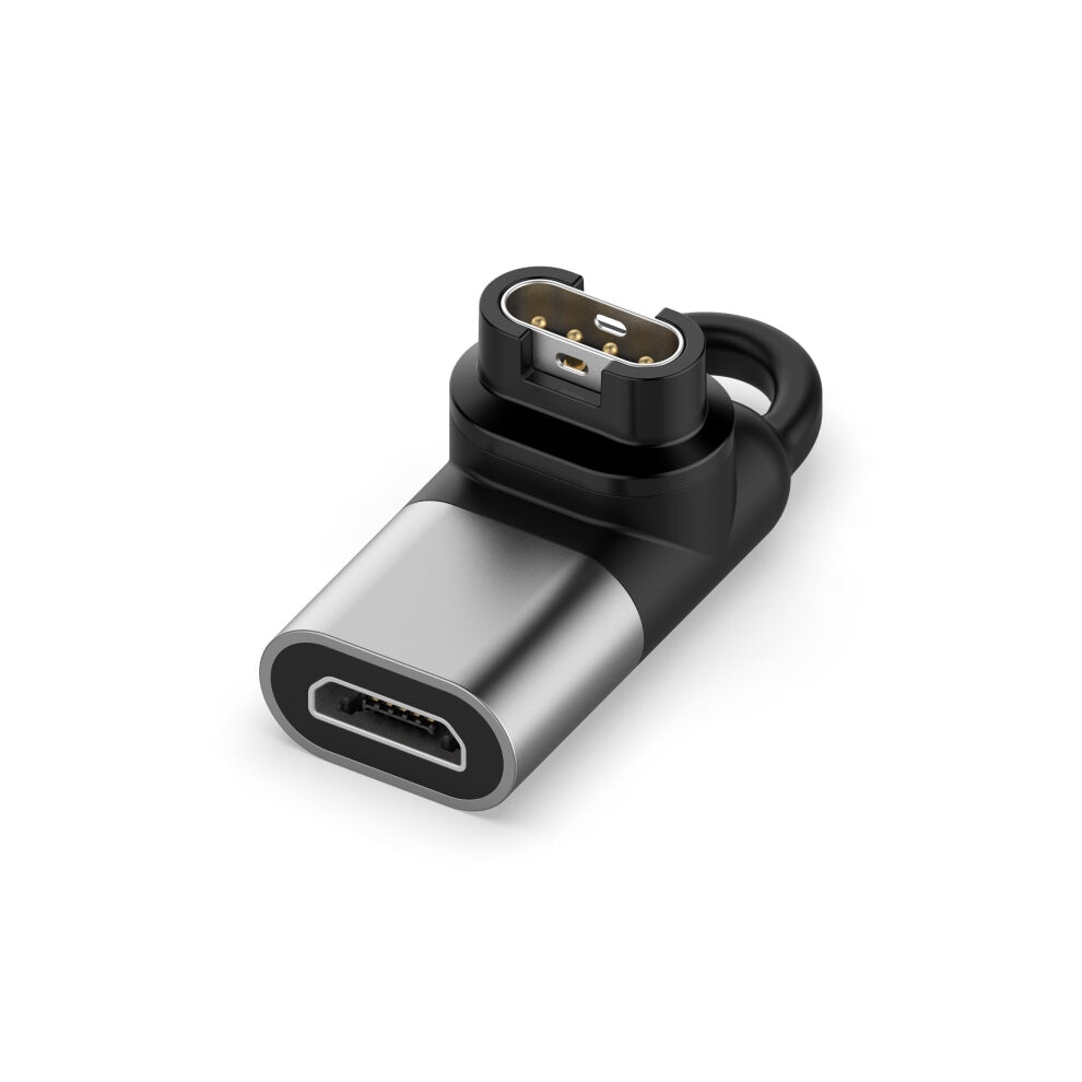 For Garmin Micro Female Watch Charging Adapter(Grey) Grey 740390247301