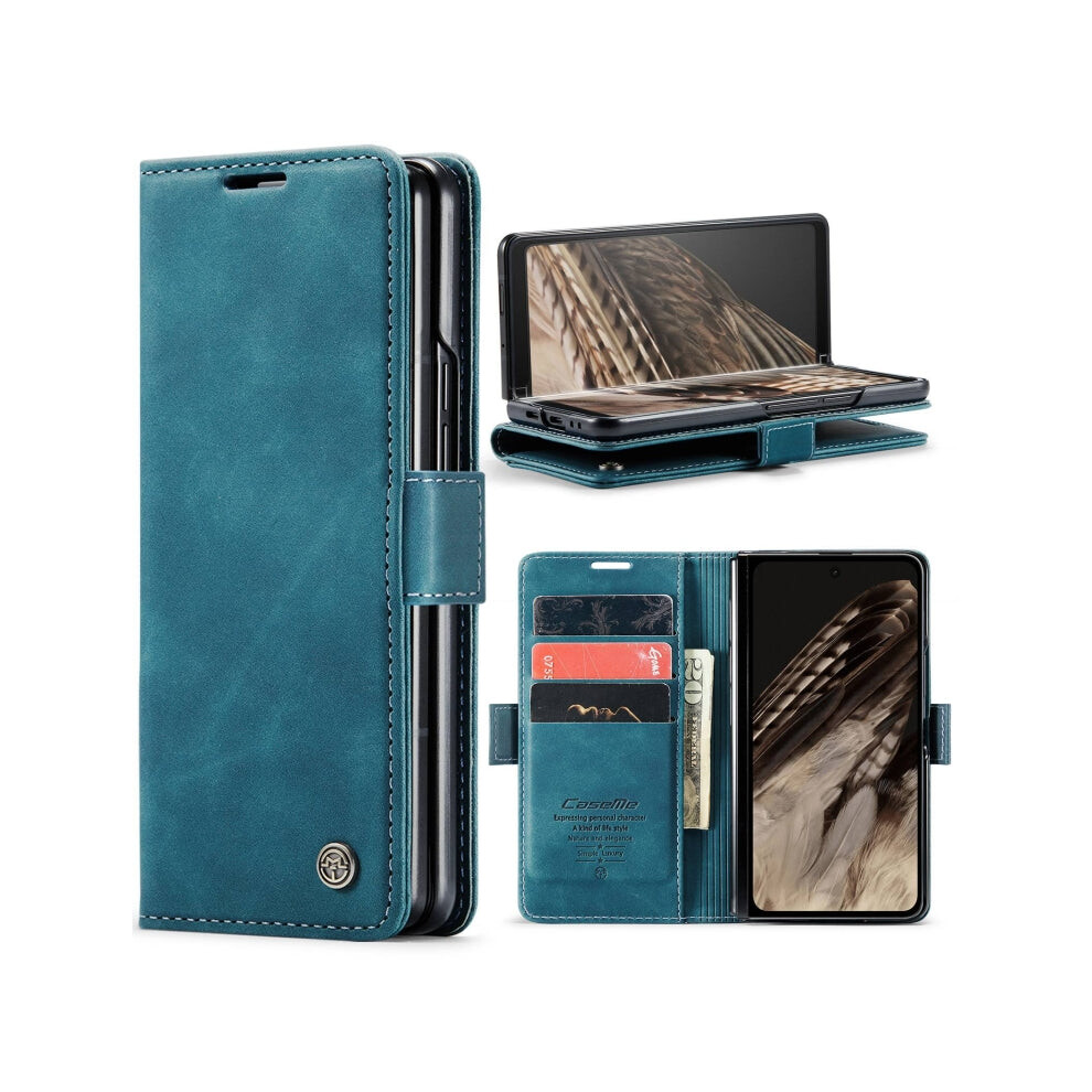 For Google Pixel Fold Caseme 013 Multifunctional Horizontal Flip Leather Phone Case(Blue) Blue 880007744943