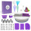 60 PCS/Set Cake Turntable Set Decorating Table Decorating Mouth Silicone Bag Baking DIY Combination 1