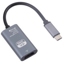 TH001 USB-C / Type-C Male to HDTV Female 4K UHD Adapter(Grey)