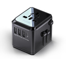 Yesido MC-10 3 USB Type-C Ports Multi-function Universal Travel Adapter Plug(Black)