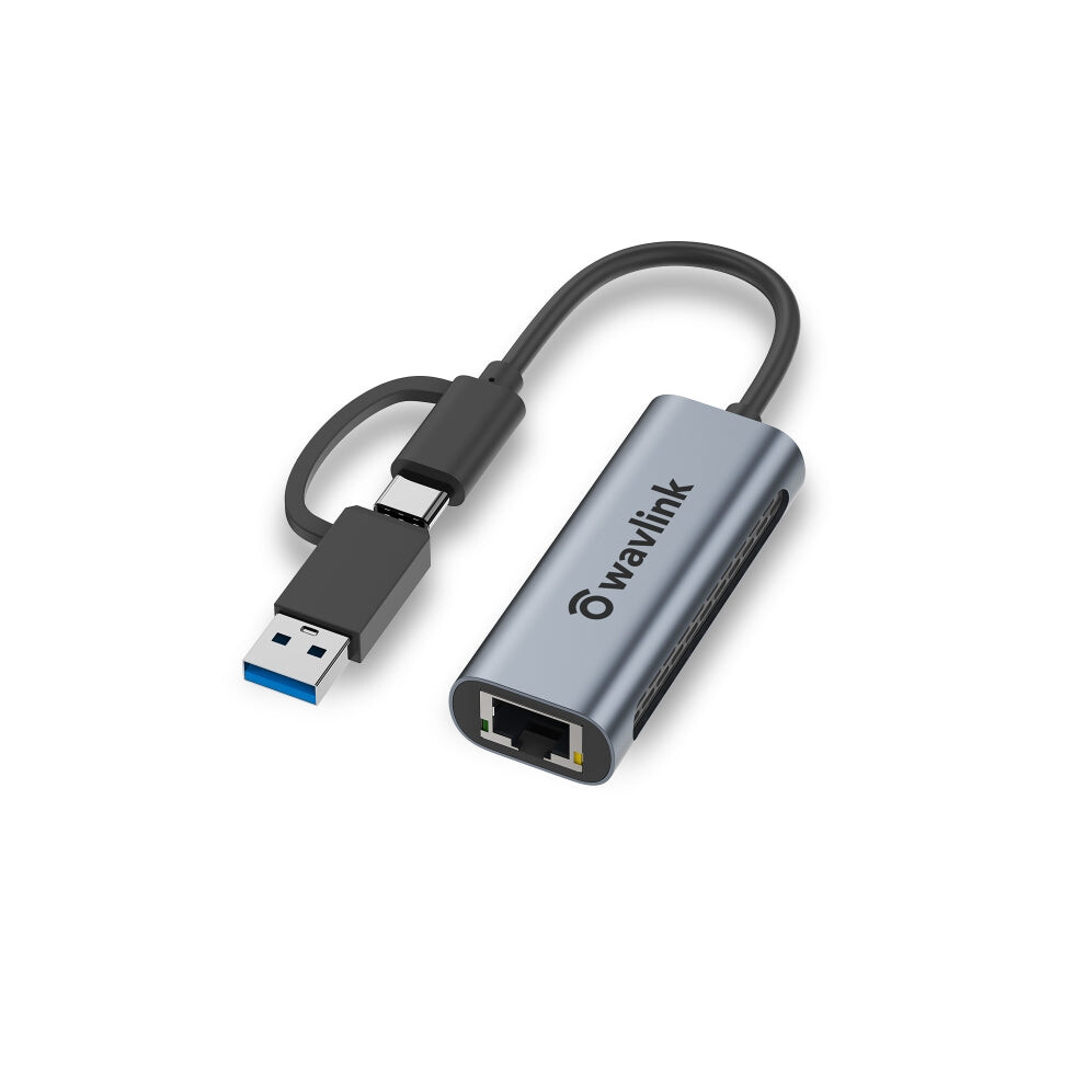 Wavlink Nwu330gca Gigabit Ethernet Adapter Type-C To 2.5 Network Card Rj45 Lan Usb3.0 Converter 740441841373