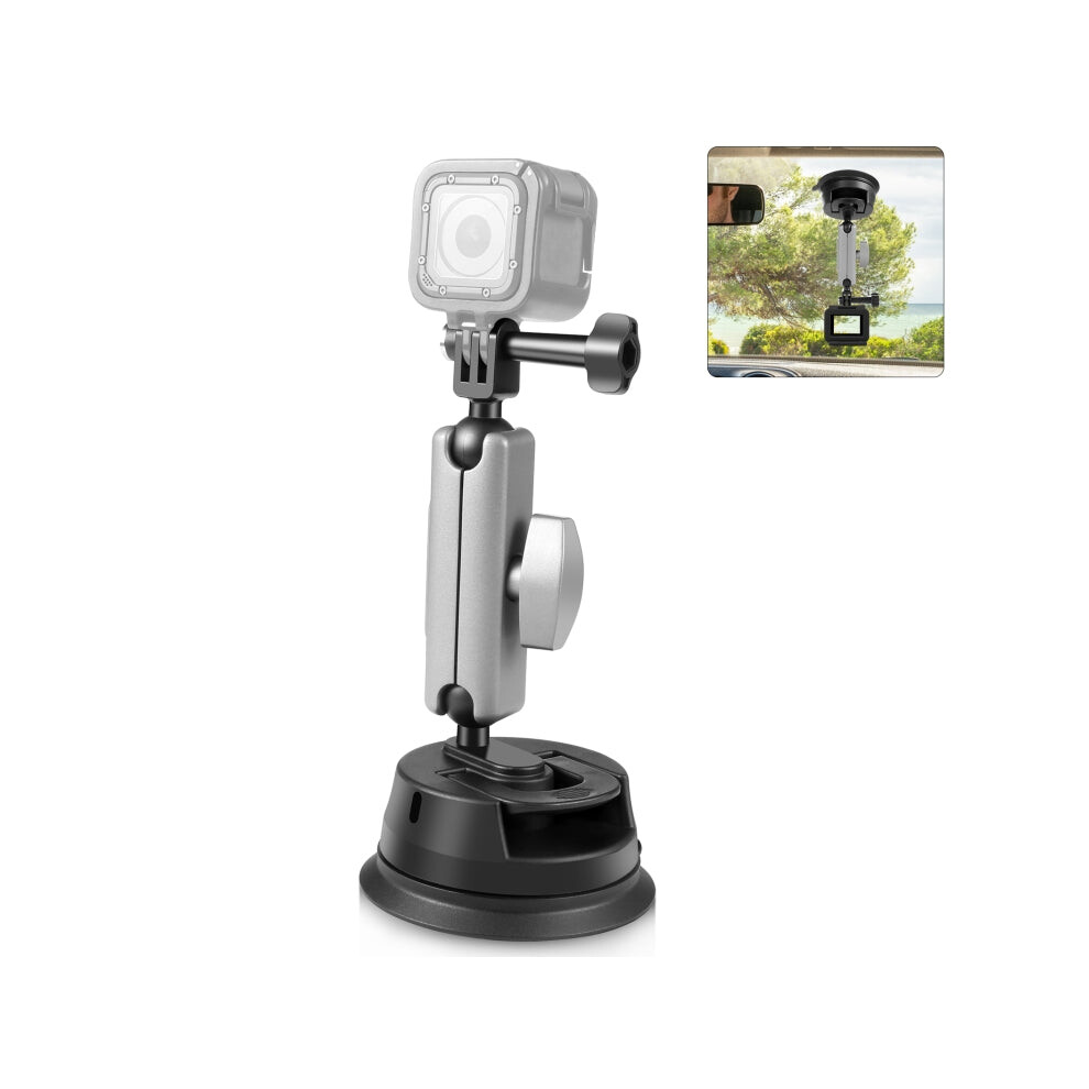 Puluz Car Suction Cup Arm Mount With Mount Adapter & Long Screw 740441837697