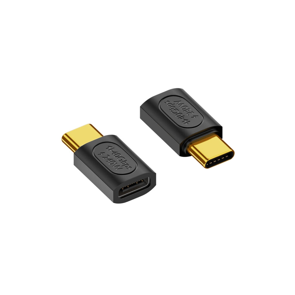 40Gbps 240W Usb-C / Type-C Female To Usb-C / Type-C Female Straight Adapter(Black) Black 740390263318