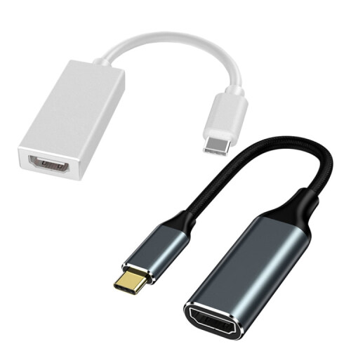 HW-TC01A USB 3.1 Type-C To HDMI Adapter Cable For Computer Phone Projectior(Black) 2