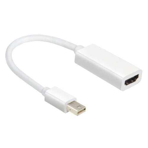 Mini DisplayPort to HDMI Female Adapter Cable(White) 2