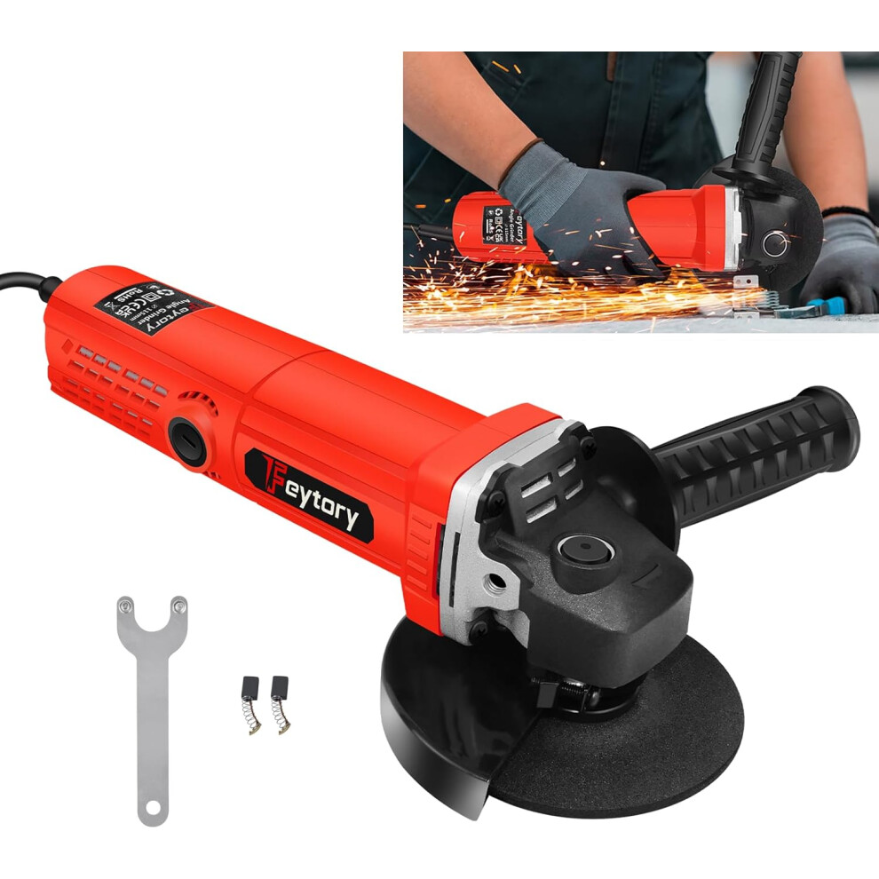 Angle Grinder 4.5 Inch Mini Electric Angle Grinder with 11000RPM Speed for Cutting Grinding and Polishing 115M Grinding Disc