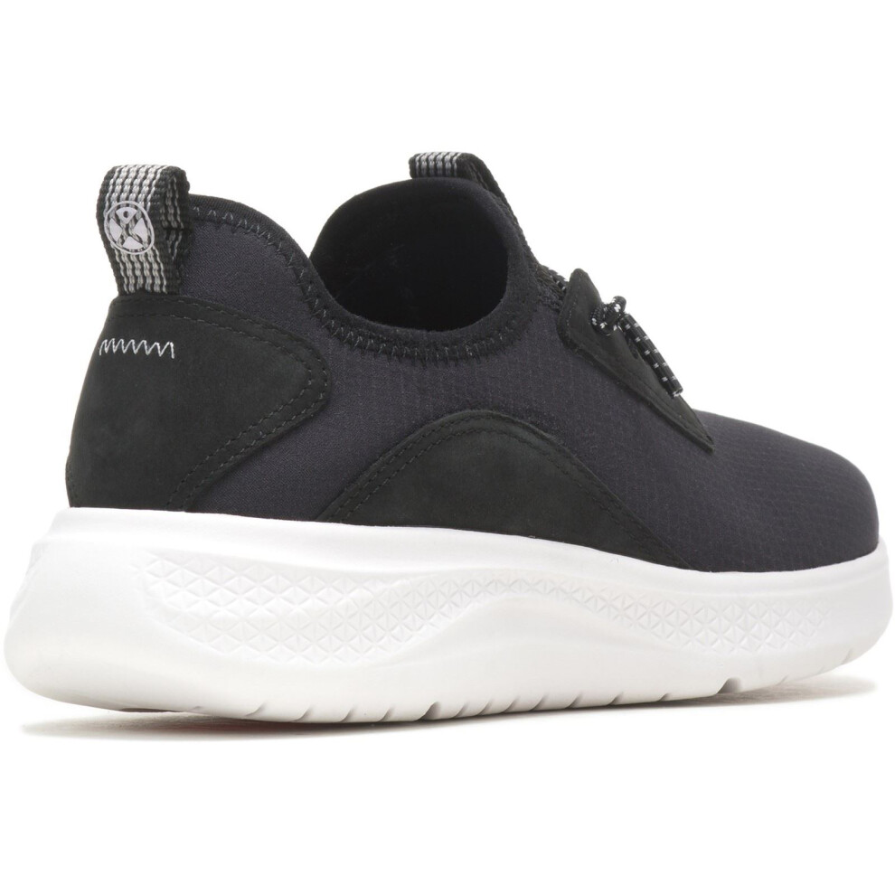 (Black, 6 (Adults')) Hush Puppies Elevate Leather Women's Black Trainers