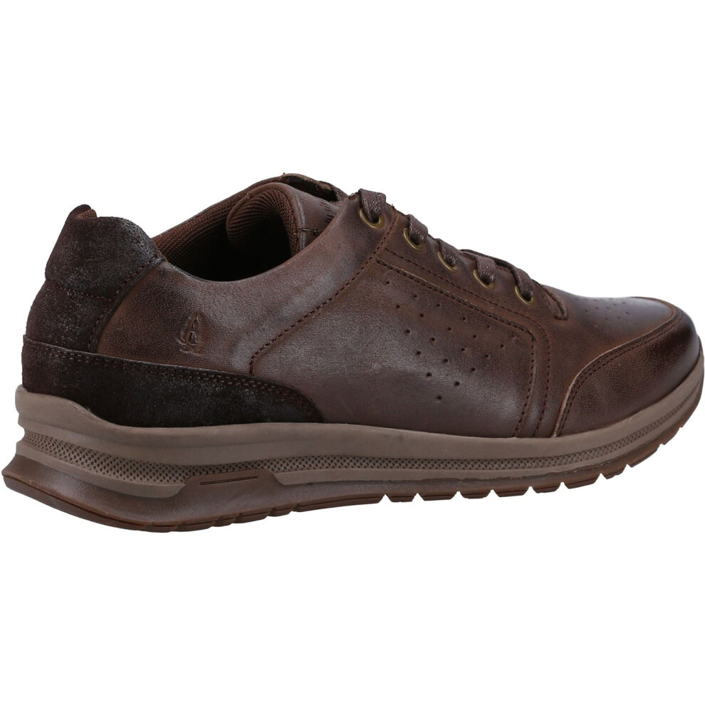 Hush Puppies (Brown, 6 (Adults')) Joseph Leather Men's Brown Leather Lace-Up Shoes
