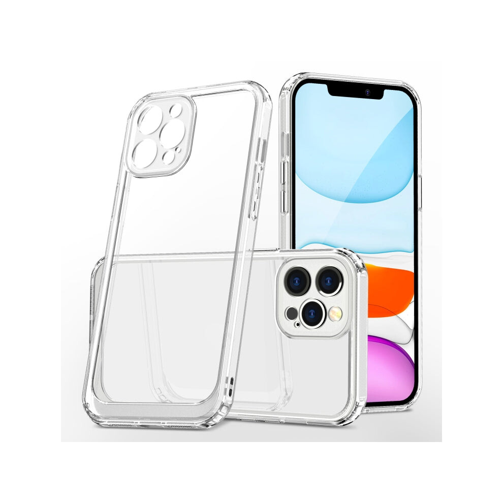 For Iphone 12 Pro Max Crystal Clear Shockproof Pc Tpu Protective Case(Transparent) 740390258659