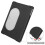 For Google Pixel Tablet Custer Pure Color 3-Fold Holder Smart Leather Tablet Case(Black) 4