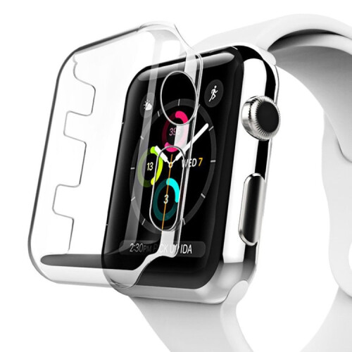 For Apple Watch Series 3 42mm Transparent PC Protective Case 1