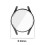 For Samung Galaxy Watch4 40mm Full Coverage TPU Electroplating Protective Case Cover(Transparent White) 5