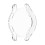 For Samung Galaxy Watch4 40mm Full Coverage TPU Electroplating Protective Case Cover(Transparent White) 4