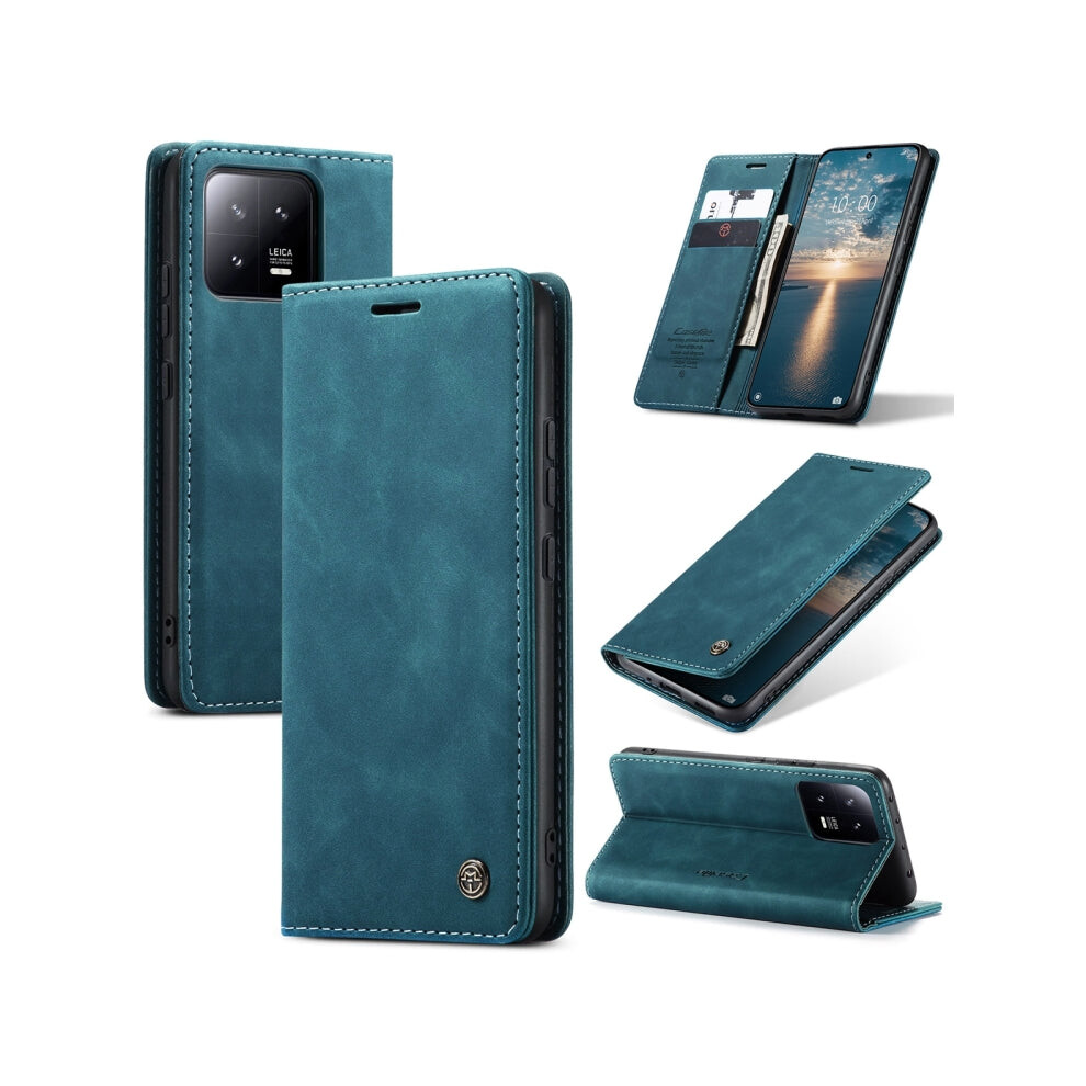 For Xiaomi 13 Caseme 013 Multifunctional Horizontal Flip Leather Phone Case(Blue) Blue 880007670792