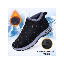(Black, CN36) 1pair Unisex Padded Ankle Boots, Warm & Casual Winter Snow Boots
