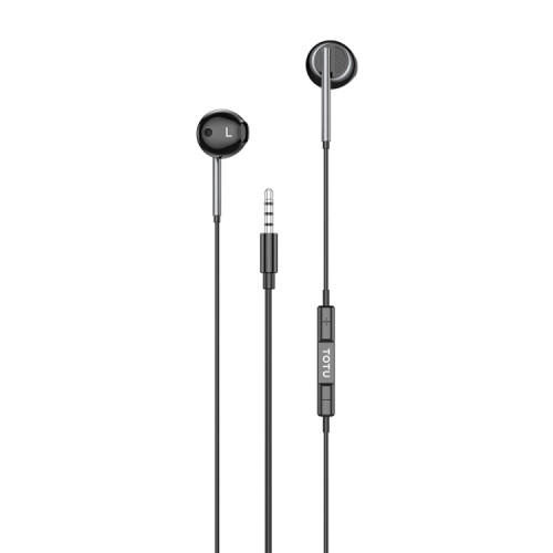 TOTU EP-3 In-Ear Wired Earphone Cable Length:1.2m, Plug Type:3.5mm(Black) 1