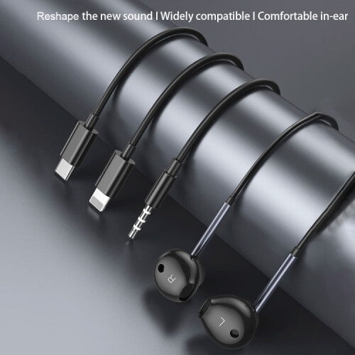 TOTU EP-3 In-Ear Wired Earphone Cable Length:1.2m, Plug Type:3.5mm(Black) 2