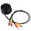 CCTV Cable, Video Power Cable, RG59 Coaxial Cable, Length: 10m(Black) 3