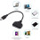 2.5-Inch USB To SATA Hard Drive Transfer SSD Hard Disk Play Passenger Cloud Data Cable 6
